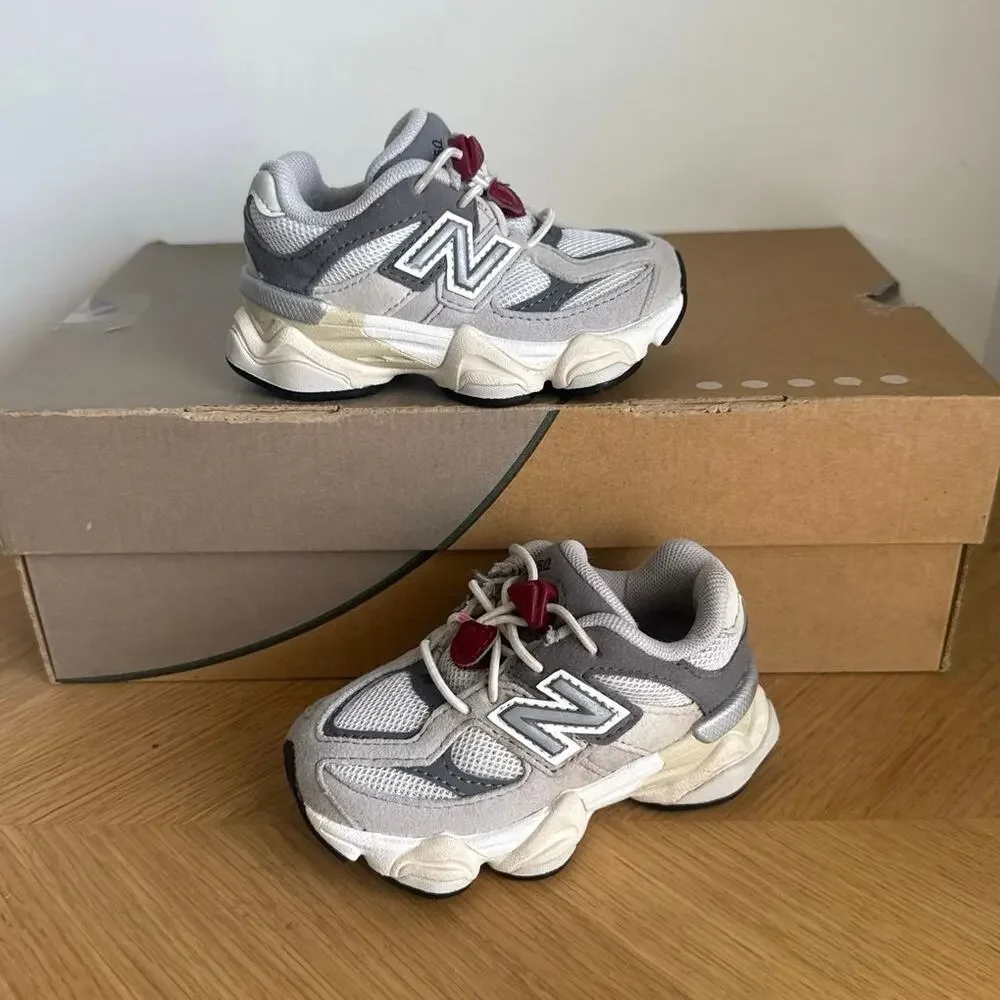 New Balance 9060 Grey/White Toddler Sneakers- SZ 6 C